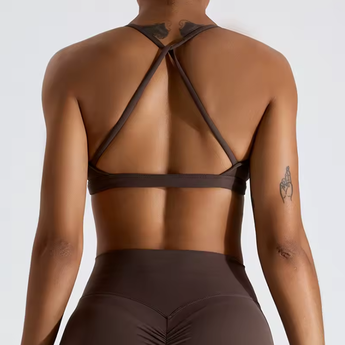 Crossover V-Neck Support Bra