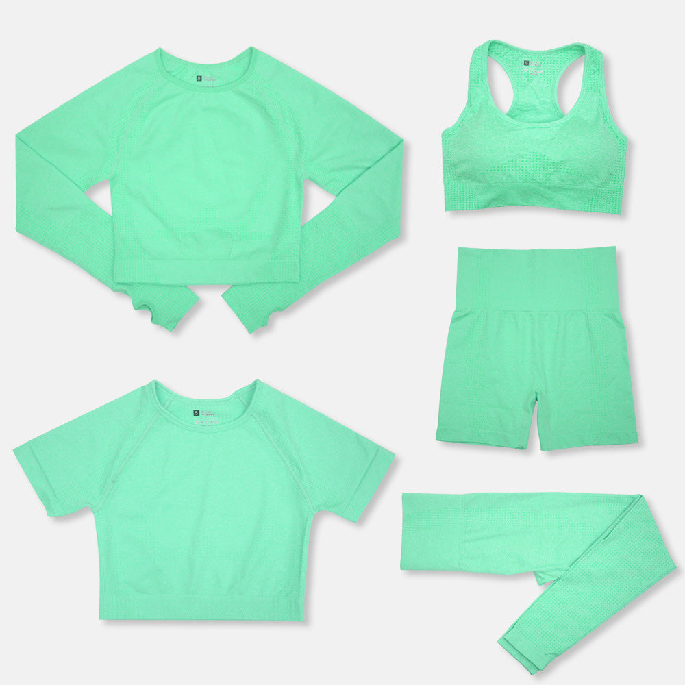 5-Piece Curve Defining Yoga Set for Comfort and Style - NEOFORMA APPAREL