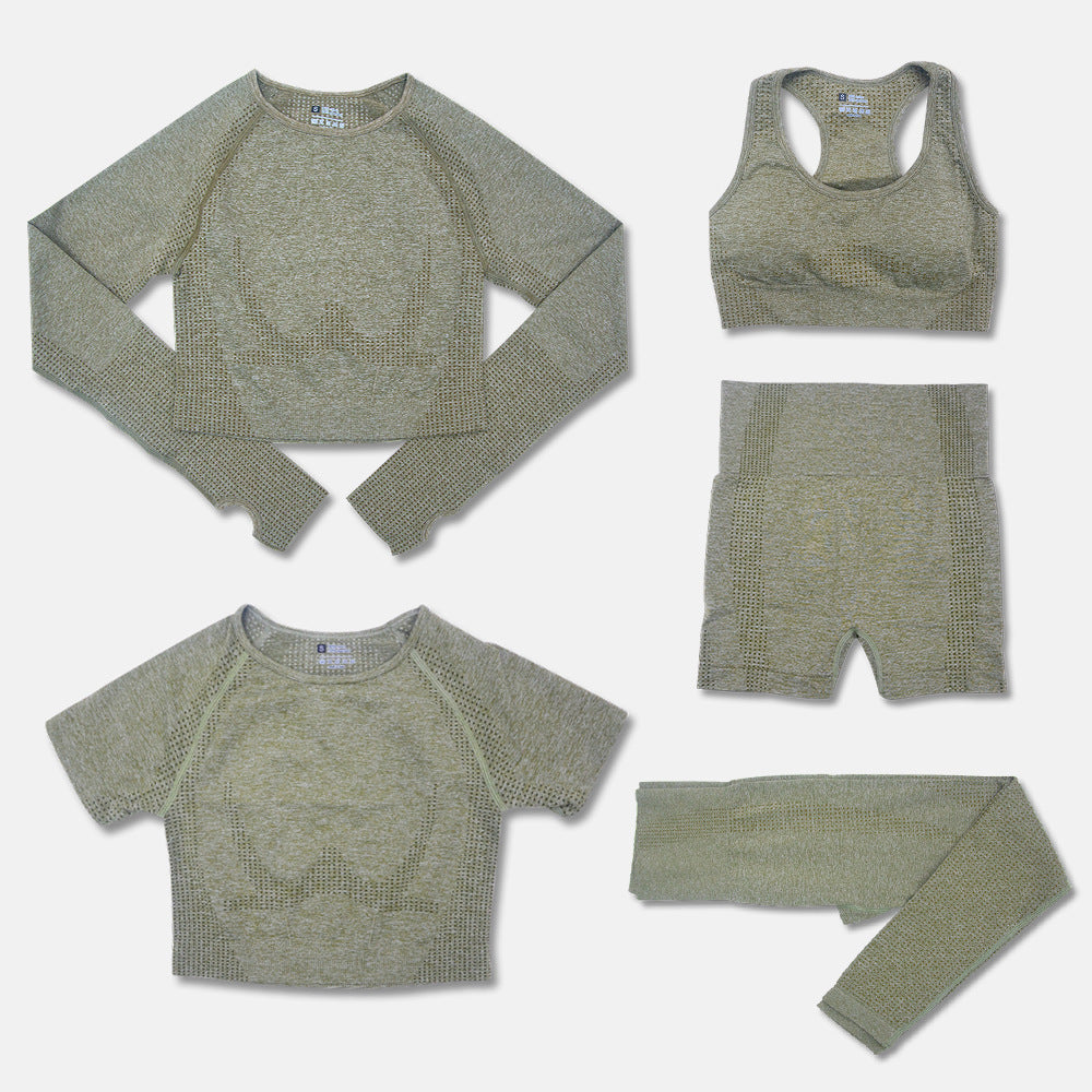 5-Piece Curve Defining Yoga Set for Comfort and Style - NEOFORMA APPAREL