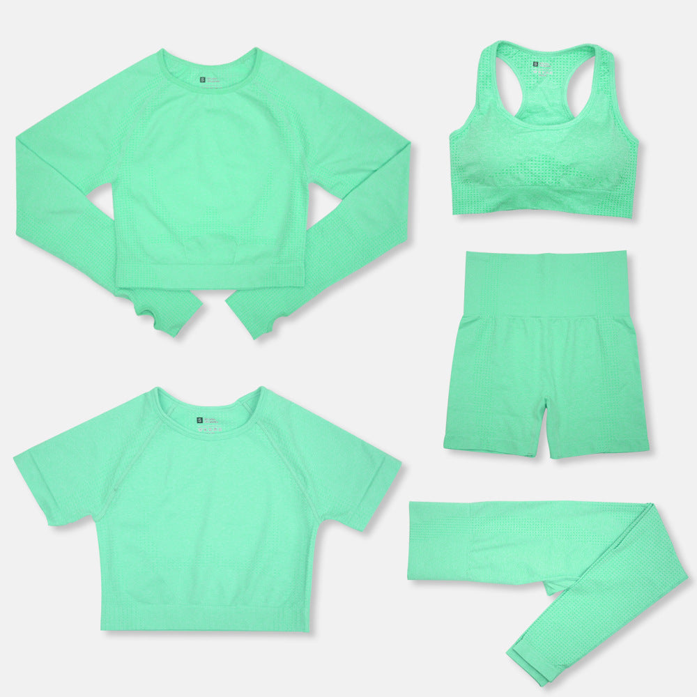 5-Piece Curve Defining Yoga Set for Comfort and Style - NEOFORMA APPAREL