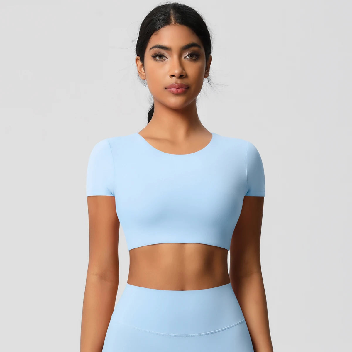 Seamless Short-Sleeve Crop Top - NEOFORMA APPAREL