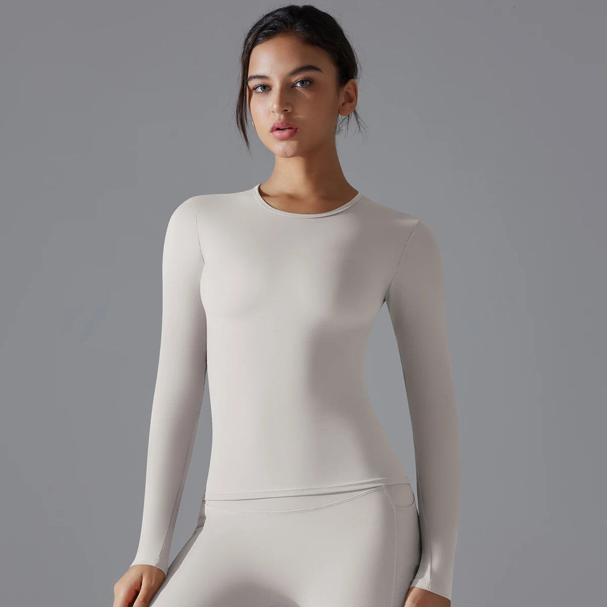 Sleek Stretch-Fit Long Sleeve Top for Comfort and Sculpting Support - NEOFORMA APPAREL