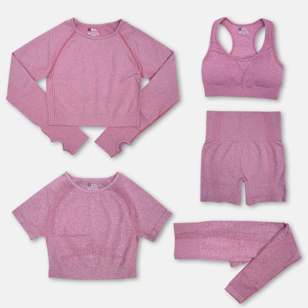 5-Piece Curve Defining Yoga Set for Comfort and Style - NEOFORMA APPAREL