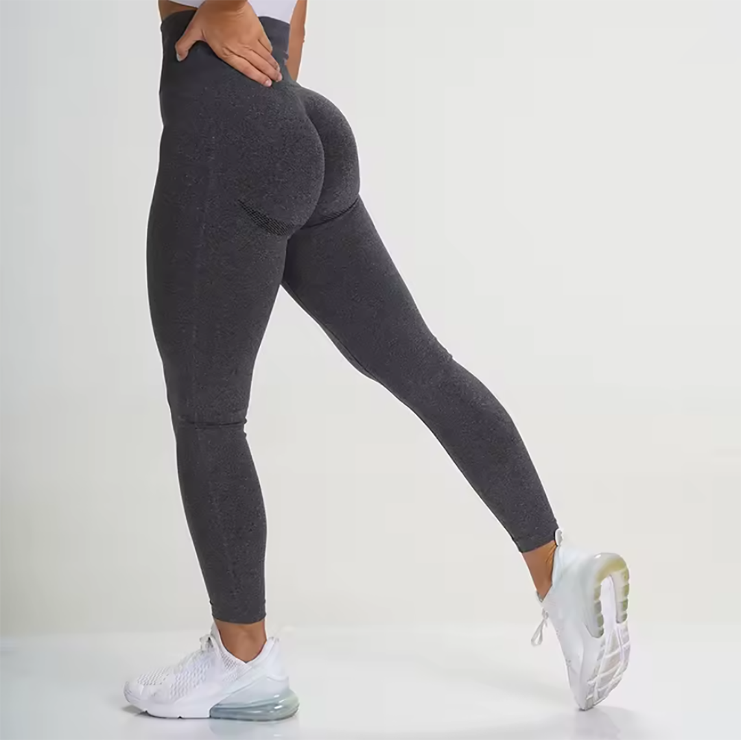 High-Waist Elastic Yoga Pants for Comfort & Curve-Defining