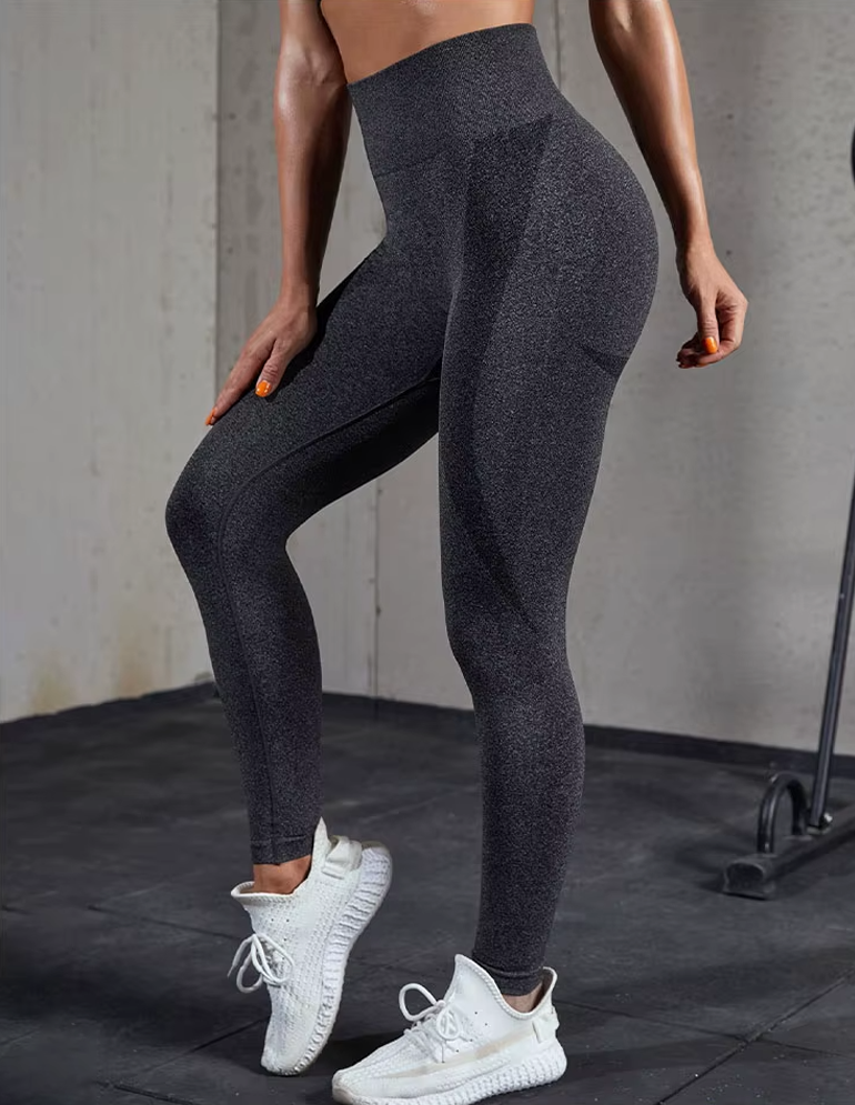 High-Waist Elastic Yoga Pants for Comfort & Curve-Defining