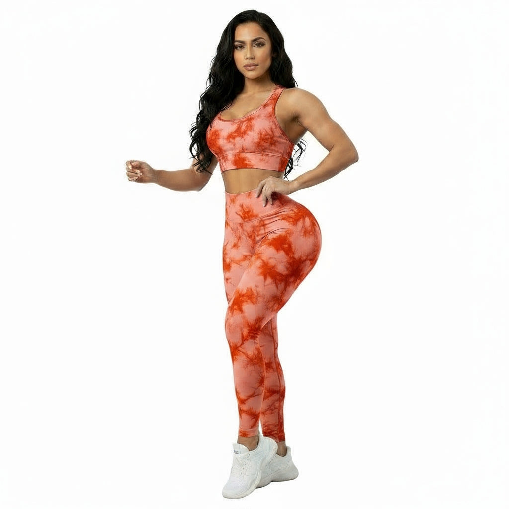 Seamless Tie-Dye Scrunch-Butt Leggings