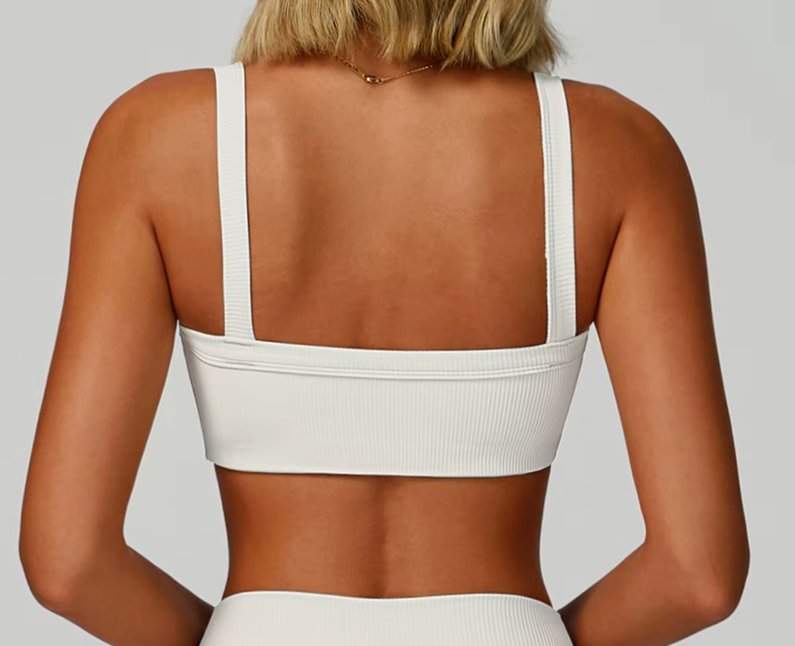 Seamless Square-Neck Ribbed Bra - NEOFORMA APPAREL