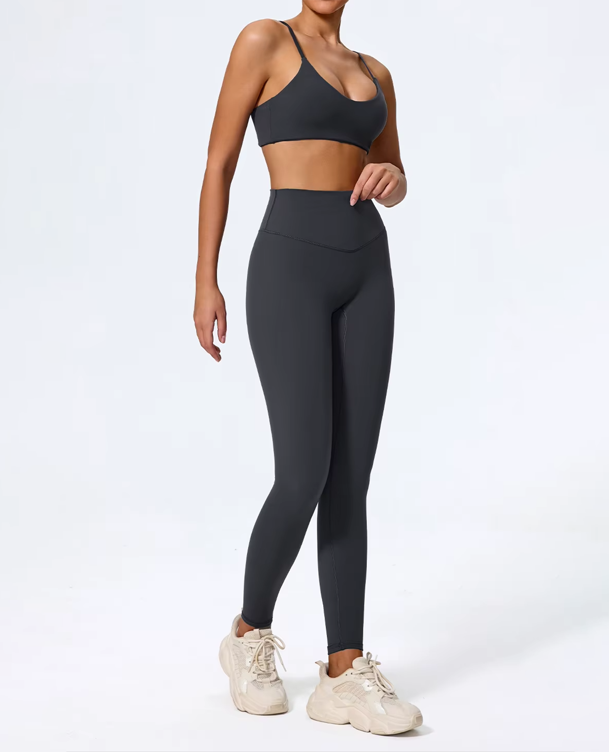 Seamless Sculpt Support Set – Double-Strap Bra + High-Waist Short | High waist Legging - NEOFORMA APPAREL
