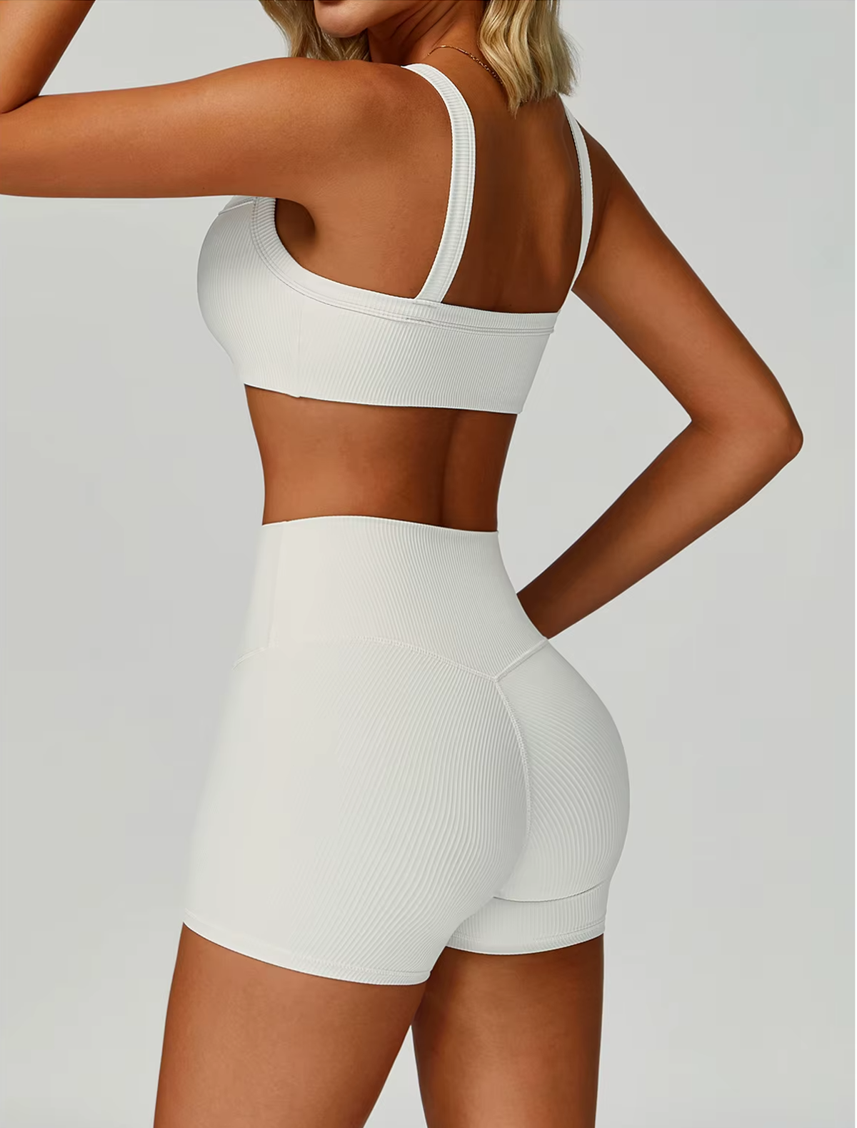 Seamless Square-Neck Ribbed Bra - NEOFORMA APPAREL