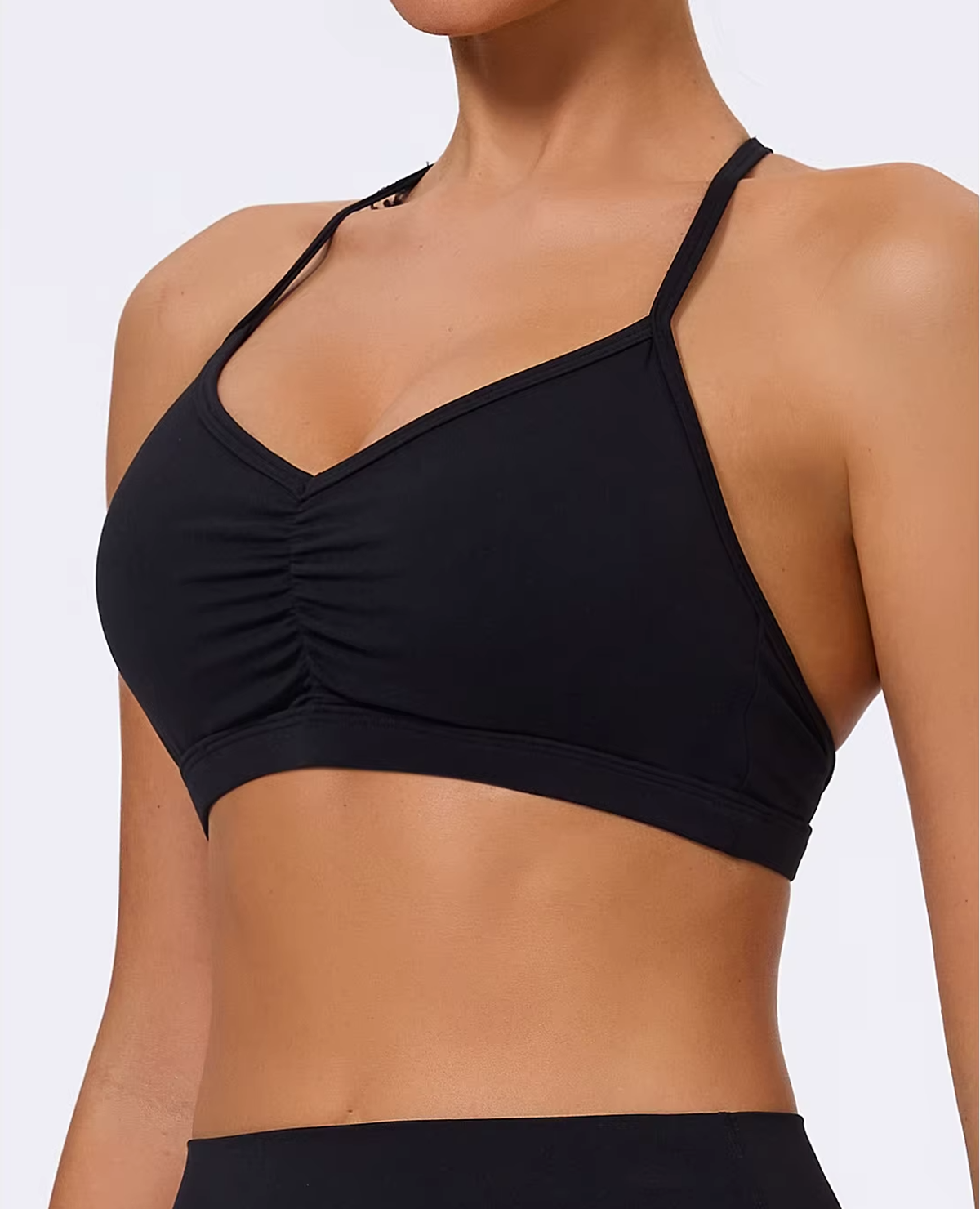 Crossover V-Neck Support Bra - NEOFORMA APPAREL