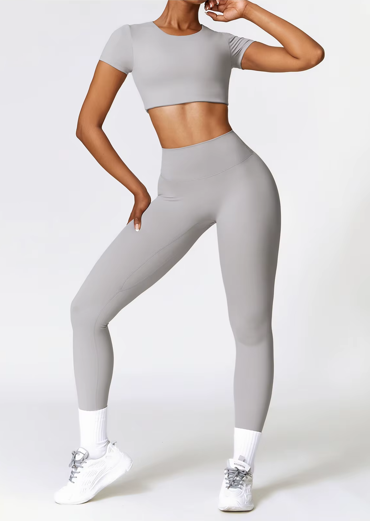 Smooth Essential Seamless Set | 3 Top Styles + High-Waist Legging & Short