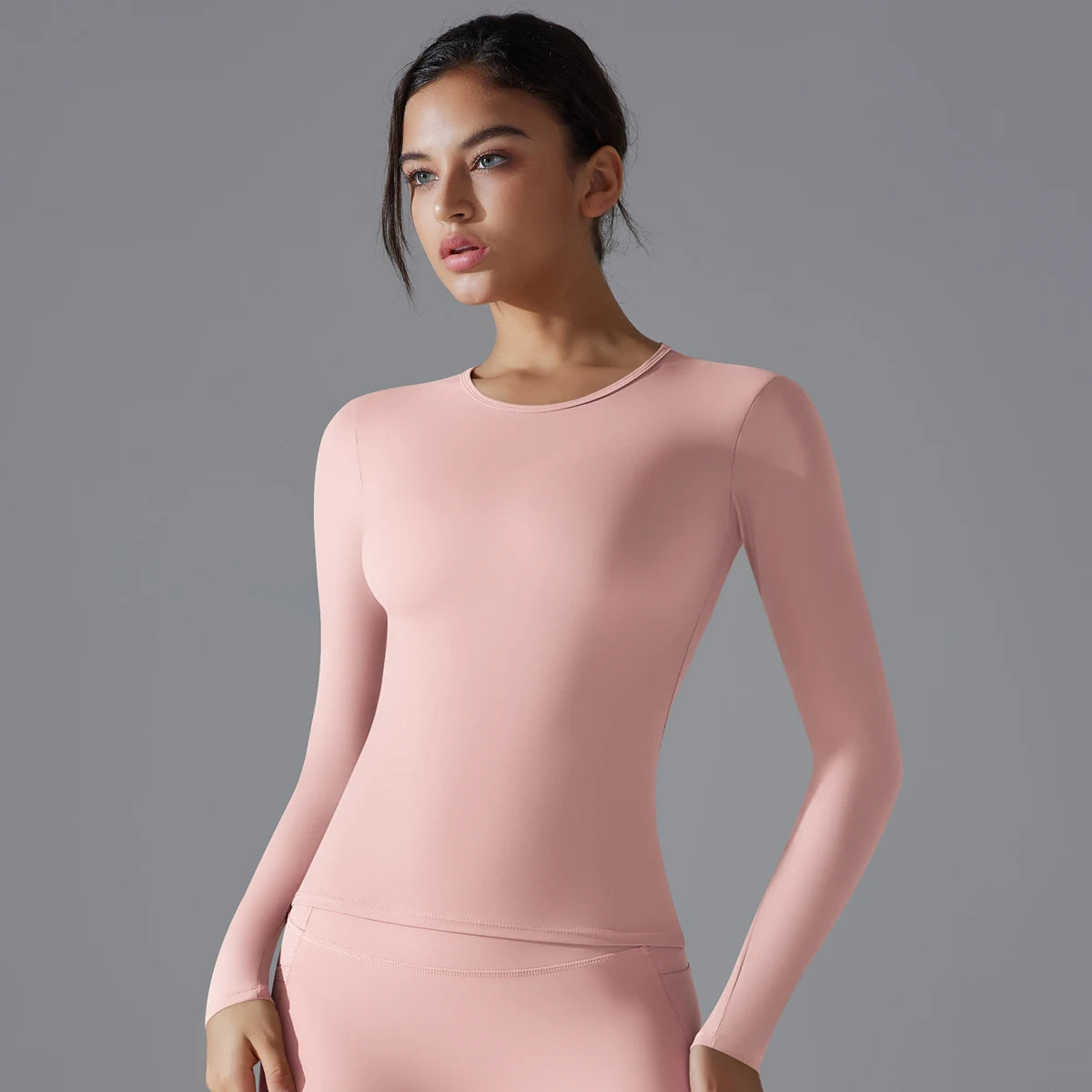 Sleek Stretch-Fit Long Sleeve Top for Comfort and Sculpting Support - NEOFORMA APPAREL