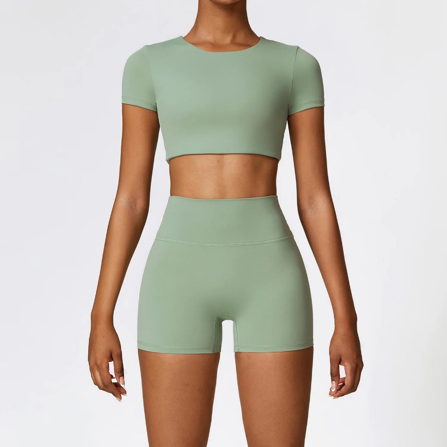 Smooth Essential Seamless Set | 3 Top Styles + High-Waist Legging & Short