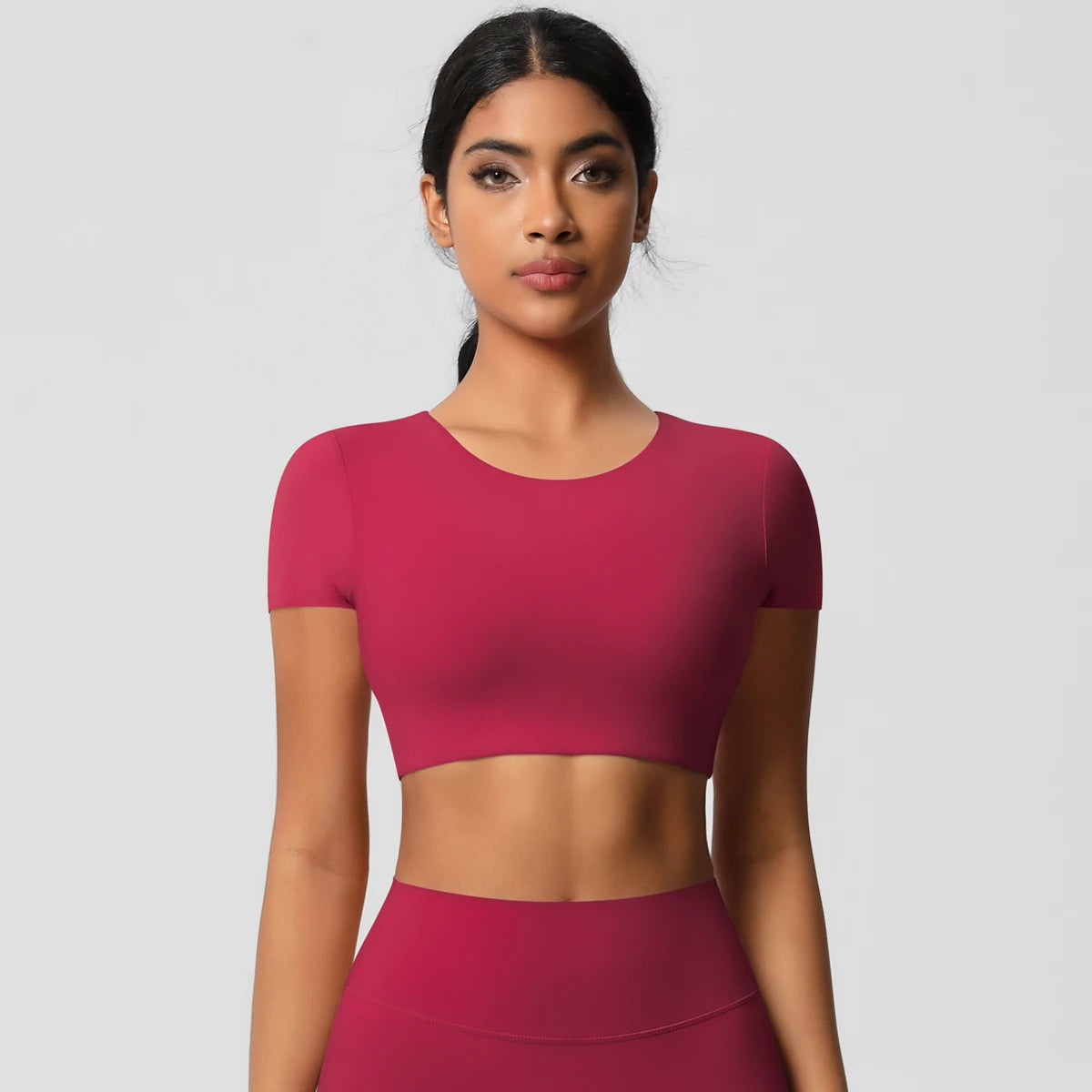 Seamless Short-Sleeve Crop Top - NEOFORMA APPAREL