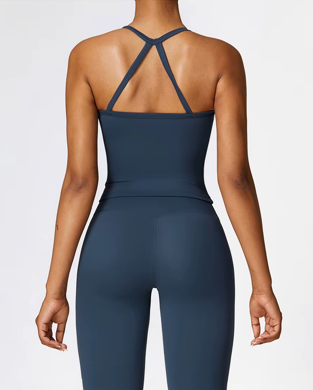 Essential V-Cross Back Square-Neck Tank - NEOFORMA APPAREL