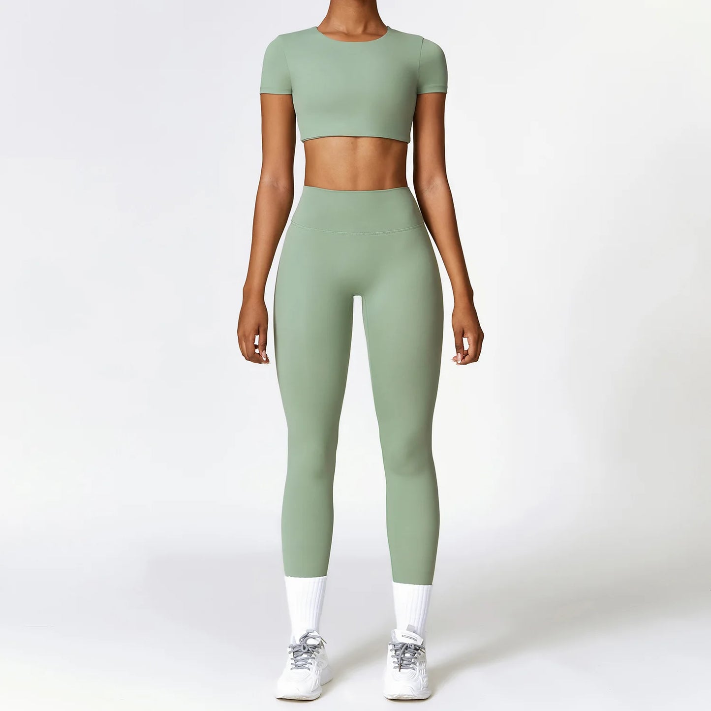 Smooth Essential Seamless Set | 3 Top Styles + High-Waist Legging & Short