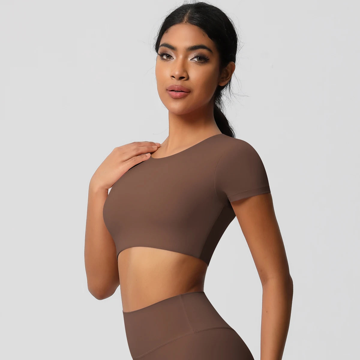 Seamless Short-Sleeve Crop Top - NEOFORMA APPAREL