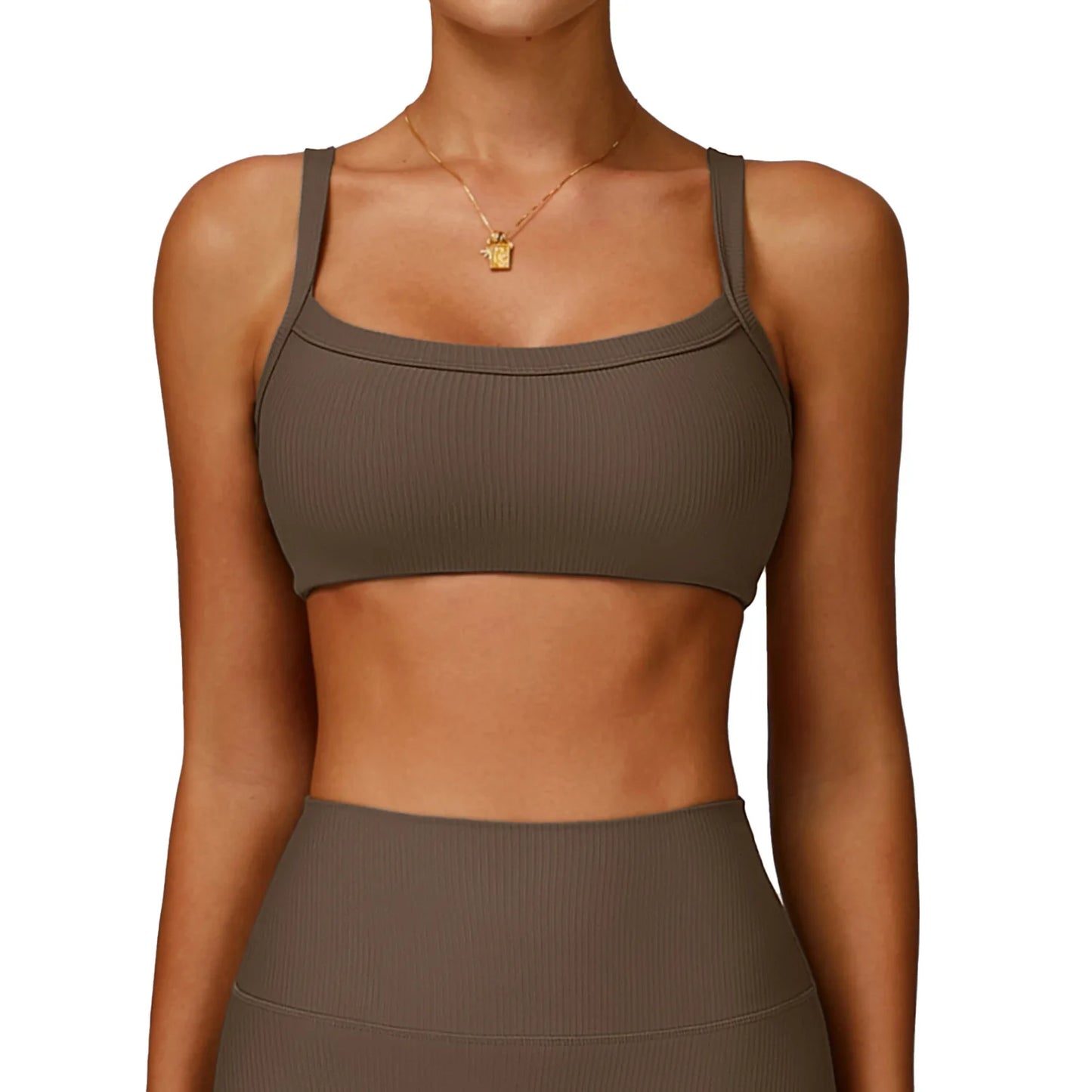 Seamless Square-Neck Ribbed Bra - NEOFORMA APPAREL