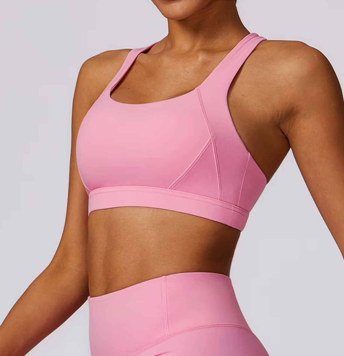 High-Support Cross-Back Sports Bra - NEOFORMA APPAREL