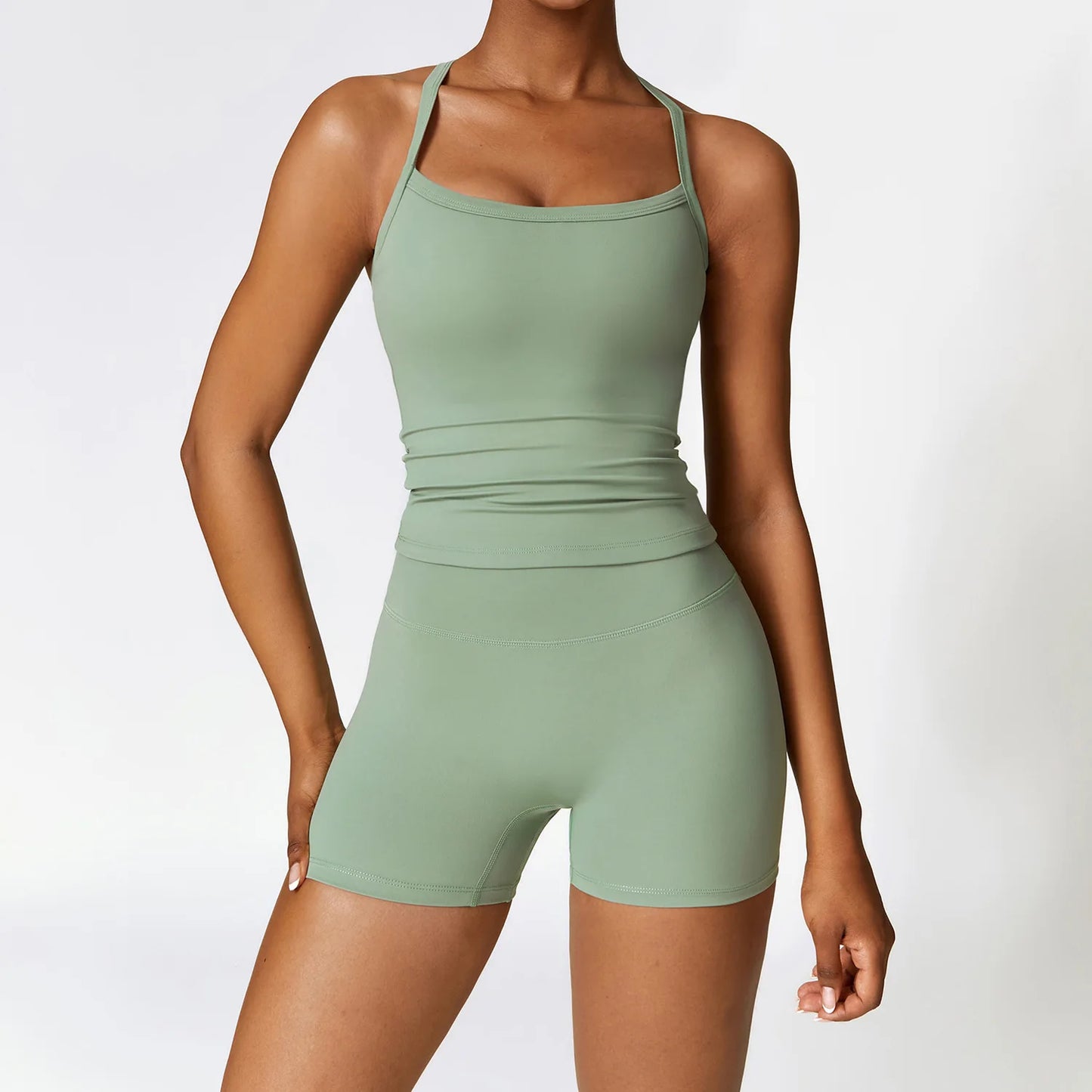 Smooth Essential Seamless Set | 3 Top Styles + High-Waist Legging & Short