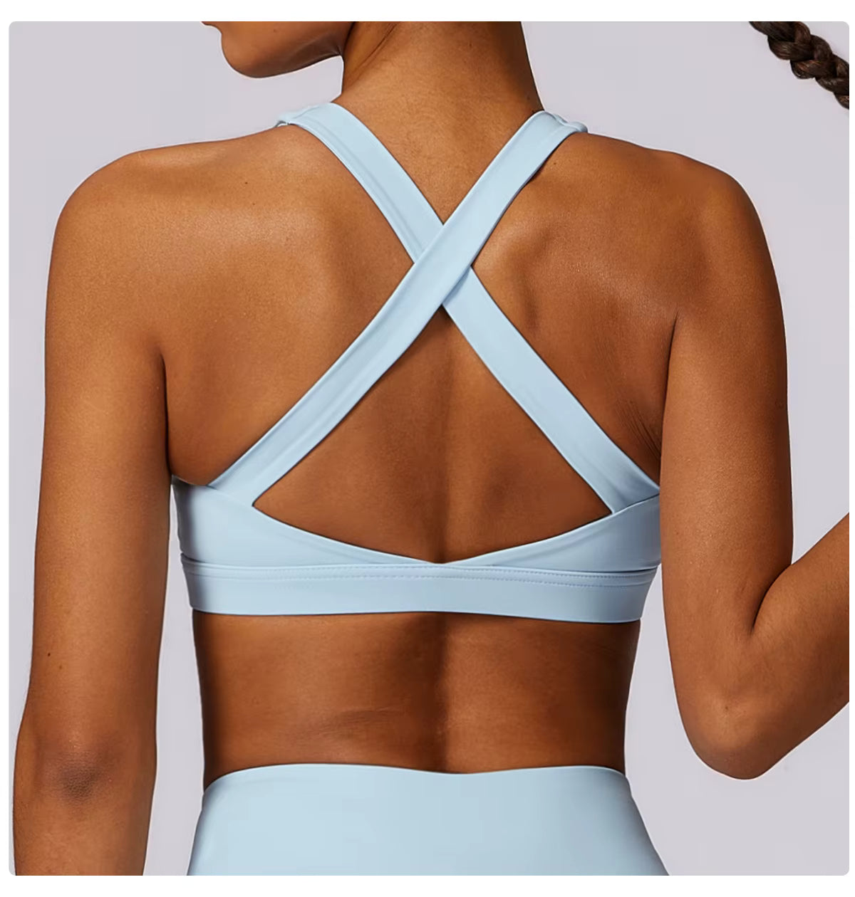 High-Support Cross-Back Sports Bra - NEOFORMA APPAREL