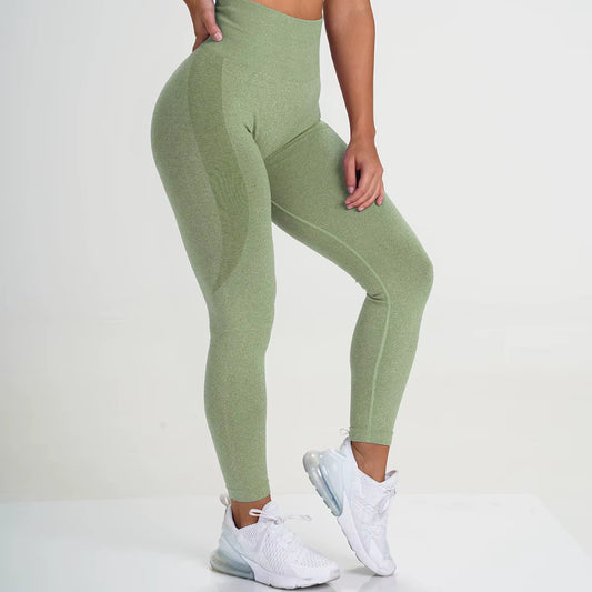 High-Waist Elastic Yoga Pants for Comfort & Curve-Defining