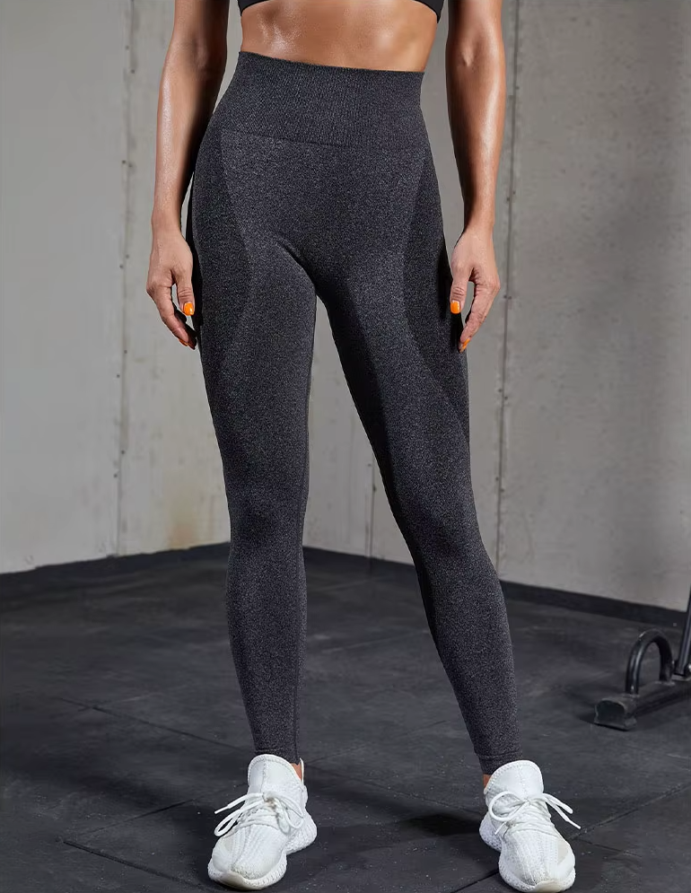 High-Waist Elastic Yoga Pants for Comfort & Curve-Defining